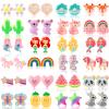 DEVIENG Clip On Earrings for Girls, No Pierced Design Hypoallergenic Kids Clips Earrings Sets Suitable for Ages 4-12 Little Girls Cute Small Stud Earring Jewelry Gifts(Clip On Earrings-24 Pairs) view 1