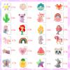 DEVIENG Clip On Earrings for Girls, No Pierced Design Hypoallergenic Kids Clips Earrings Sets Suitable for Ages 4-12 Little Girls Cute Small Stud Earring Jewelry Gifts(Clip On Earrings-24 Pairs) view 2