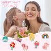 DEVIENG Clip On Earrings for Girls, No Pierced Design Hypoallergenic Kids Clips Earrings Sets Suitable for Ages 4-12 Little Girls Cute Small Stud Earring Jewelry Gifts(Clip On Earrings-24 Pairs) view 3