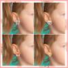 DEVIENG Clip On Earrings for Girls, No Pierced Design Hypoallergenic Kids Clips Earrings Sets Suitable for Ages 4-12 Little Girls Cute Small Stud Earring Jewelry Gifts(Clip On Earrings-24 Pairs) view 4