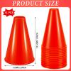 Woanger 12 Pieces Cheer Megaphone for Party Favors Sports Cheers Party Noisemaker DIY Plastic Megaphone for Sports Match Mardi Gras Outdoor Activities(Red) view 2