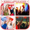 Woanger 12 Pieces Cheer Megaphone for Party Favors Sports Cheers Party Noisemaker DIY Plastic Megaphone for Sports Match Mardi Gras Outdoor Activities(Red) view 4