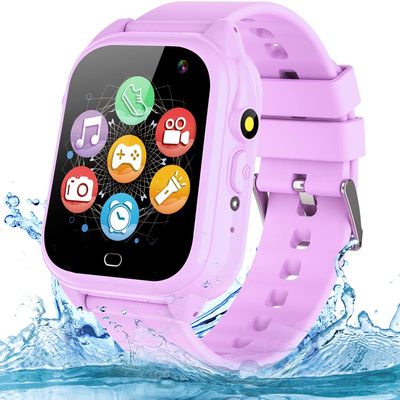 OVV Smart Watch for Kids Boys Girls Age 3-12 with Waterproof 26 Games 1.44'' Touch Screen HD Camera MP3 Player Video Recorder Pedometer Alarm Clock Calculator Torch Wrist Watch Children Learning Toys