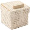 Melody Jane Dolls Houses Dollhouse Square Woven Storage Basket Straw Blanket Chest Bedroom Accessory view 1