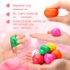 Jerify 48 Pieces Valentine's Day Heart Stress Balls Foam Inspirational Colorful Motivational Stress Balls Quotes Anxiety Relief Toys for Kids Adults Wedding School Carnival Reward (8 Colors) view 3