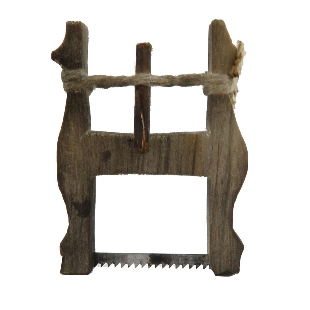 Melody Jane Dolls Houses Dollhouse Bucksaw Hand Tree Lumber Saw Pioneer Stable Farm Work Tool Accessory