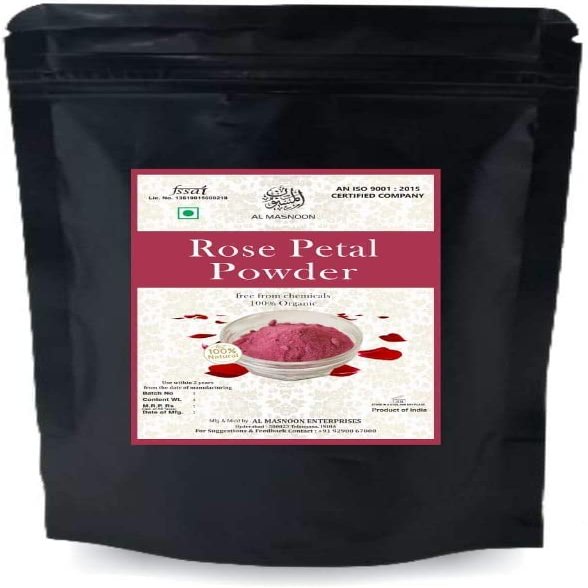 BETT AL MASNOON Premium Rose Petal Powder for Skin 100% - Pack of 100 Grams