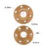 kingsea 4 Pcs Brass Weights 6mm 9mm 12mm 15mm 18mm 22mm Wheel Hex Hubs Brass Adapters Compatible with TRX4 SCX10 1/10 RC Crawler 1.9 2.2 Wheels Hub Rim (9mm) view 2