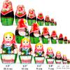 AEVVV Matryoshka Nesting Dolls Set of 7 pcs - Matreshka Doll in Eastern European Costume with Cornflowers - Russian Dolls Nesting Dolls - Babushka Dolls view 2