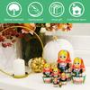 AEVVV Matryoshka Nesting Dolls Set of 7 pcs - Matreshka Doll in Eastern European Costume with Cornflowers - Russian Dolls Nesting Dolls - Babushka Dolls view 4