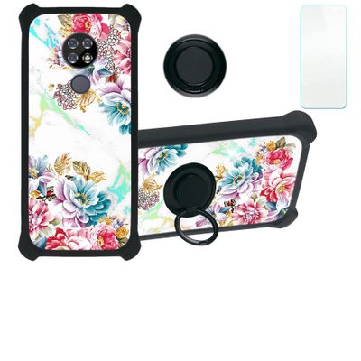 jioeuinly ATT Radiant Max Case Compatible with ATT Radiant Max Phone Case Cover [with Tempered Glass Screen Protector][Hard PC + Soft Silicone][Colorful Reflect Light] IMDH-MDH
