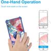 HotPepper Serrano 3 Case Compatible with Hot Pepper Serrano 3 Hpp-L55b Qlink Wireless Phone Case Cover [with Tempered Glass Screen Protector][Hard PC + Soft Silicone][Colorful Reflect Light] IMDL-SSS view 4