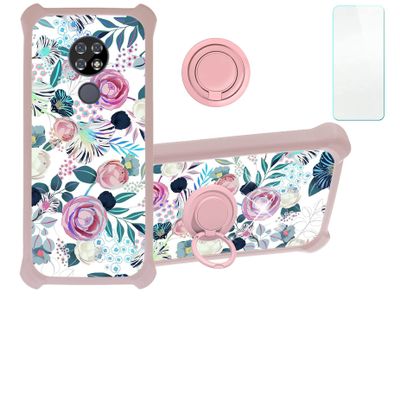 jioeuinly ATT Radiant Max Case Compatible with ATT Radiant Max Phone Case Cover [with Tempered Glass Screen Protector][Hard PC + Soft Silicone][Colorful Reflect Light] IMDF-HUA18