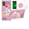 Case for Moto G Power 2022 Case Compatible with Motorola Moto G Power 2022 Xt2165dl Phone Case Cover [with Tempered Glass Screen Protector][Hard PC + Soft Silicone][Gold Glitter+Luminous] JSF-DJS view 1