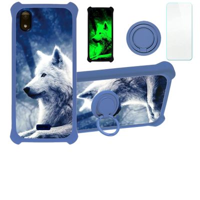 jioeuinly Moxee M2160 Case Compatible with Moxee M2160 Phone Case Cover [with Tempered Glass Screen Protector][Hard PC + Soft Silicone][Luminous Effect] YGL-LAN