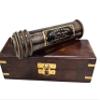 Brass Optical Kaleidoscope  Vintage 3D Mirror Lens Kaleidoscope in Wooden Box, Educational Science Gift, Home Decor & Collectible for Adults view 2