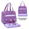 LoDrid Doll Tote Carrying Case Compatible with LOL Surprise Dolls All, Hanging Organizer Storage Bag with 6 Clear Window Pockets for Girls, Bag Only, Purple,(Patent Design) view 4