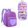 LoDrid Carrying Backpack Compatible with LOL Surprise Dolls All, Storage Case with 6 Clear Pockets for Dolls Organizer & Display, Purple, Bag Only (Patent Design) view 1