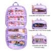 LoDrid Carrying Backpack Compatible with LOL Surprise Dolls All, Storage Case with 6 Clear Pockets for Dolls Organizer & Display, Purple, Bag Only (Patent Design) view 3
