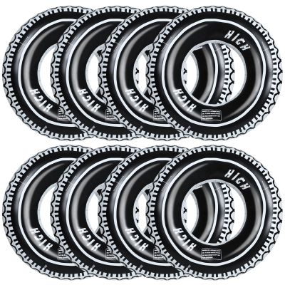 8 Pcs Racecar Themed Birthday Party Inflatable Tire Pool Floats Tire Tubes 36 Inch Giant Ring Adults Wheels Birthday Supplies Truck Race Car Party Favors Decorations