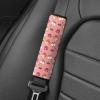Biyejit Cute Cartoon Corgi Print Kids Car Seat Belt Cover Safety Belt Cushion Neoprene Soft Car Seat Belt Pad Car Seat Shoulder Protector Pillow Belt Cover Pad for Baby Boys Girls view 3