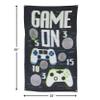 Black & White Gamer Canvas Bean Bag Toss Game (35" x 55") 1 Set - Perfect for Indoor & Outdoor Fun view 2