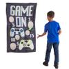Black & White Gamer Canvas Bean Bag Toss Game (35" x 55") 1 Set - Perfect for Indoor & Outdoor Fun view 3