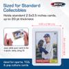 BCW 3x4 Standard Topload Card Holders | 200 Pack | Rigid Toploaders for Cards | Standard Trading Card Toploaders for Baseball, Pokmon, MTG, Sports Cards | Holds Up to 20 pt view 3