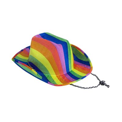 Fun Express Rainbow Cowboy Hat - 12 Pieces
