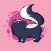 3 Cartoon Skunk Sticker Pink Pet Animal Cute Wild Outdoors Zoo Rescue view 1