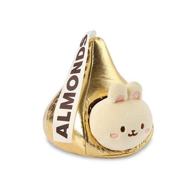 Anirollz Stuffed Animal Plush Toy - Official Hershey Kisses Chocolate Toy Blanket Outfitz Doll | Soft, Squishy, Warm, Cute, Comfort, Safe| Pillow with Bunny - Valentine's Day Gift 6" Bunniroll