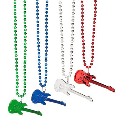Fun Express Rock Star Guitar Bead Necklaces 12 Pieces