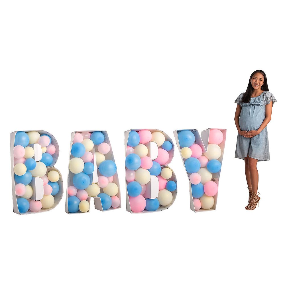 3D Baby Letter Balloon Mosaic