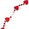 Fun Express Patriotic Metallic Bead Necklaces with Hearts - 24 Pieces view 3