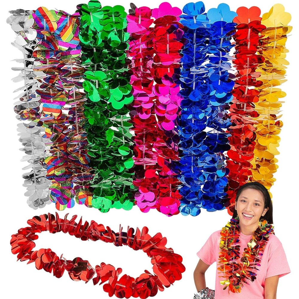 Fun Express Metallic Leis - 12 Pieces