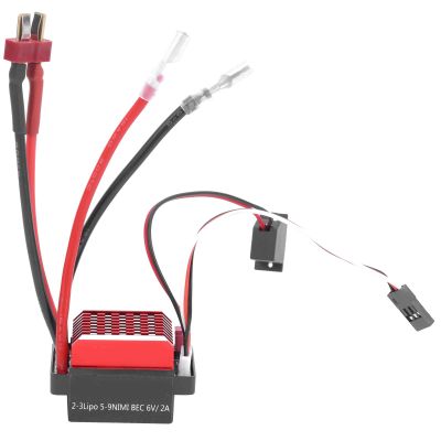 360A Electronic Speed Controller ESC Bidirectional Brushed Engine Spare Parts ESC RC for Remote Control Crawer Car (T-Plug)
