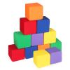 UHAPPYEE Foam Blocks for Toddlers 1-3, 12 PCS 5.5 inch Foam Soft Cubes for Kids, Colourful Building Blocks, Stacking Block Sets, Throwing Toys view 1