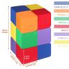 UHAPPYEE Foam Blocks for Toddlers 1-3, 12 PCS 5.5 inch Foam Soft Cubes for Kids, Colourful Building Blocks, Stacking Block Sets, Throwing Toys view 2