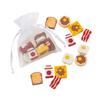 Breakfast Food Erasers in Bags - 12 Pieces view 1