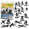 TimMee Plastic Army Men - Black 48pc Toy Soldier Figures - Made in USA view 1