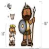 Story Time Felts David & Goliath & King Saul Harp Felt Figures for Bible Flannel Felt Board Stories view 2