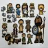Story Time Felts David & Goliath & King Saul Harp Felt Figures for Bible Flannel Felt Board Stories view 3