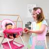 Anivia Baby Doll High Chair, Toy High Chair for Baby Doll (DH010-PINK) view 2