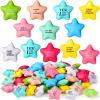 Sotiff 100 Pack Star Stress Balls Bulk Stress Relief Balls with Motivational Quotes Mini Inspirational Foam Party Favors Gifts for Kids Adults Anger Fidget Relief Exercise(Fresh Colors) view 1