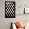 Archtwain Vertical Chess Set, Wall Hanging Game Board view 1