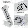 Finally 21 '21st Birthday' Rhinestone Tiara & Sash Set - Silver Party Supplies view 4