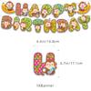 ADIANZI Monkey Birthday Party Decorations Monkey Birthday Banner Hangings Cake Topper Cupcake Toppers Ballons Monkey Themem Party view 3