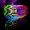 Glow Fever Glow Sticks Bulk 100ct 22'' Glow Necklaces with Connectors, Neon Light Sticks for Party Festivals Raves Concert Birthday Wedding, Tri-color view 1