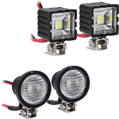 INJORA RC Crawler Lights LED Headlight for Axial TRX-4 TRX6 SCX10 90046 Wraith Redcat Gen8 1/10 RC Crawler Car,4PCS