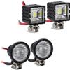 INJORA RC Crawler Lights LED Headlight for Axial TRX-4 TRX6 SCX10 90046 Wraith Redcat Gen8 1/10 RC Crawler Car,4PCS view 1